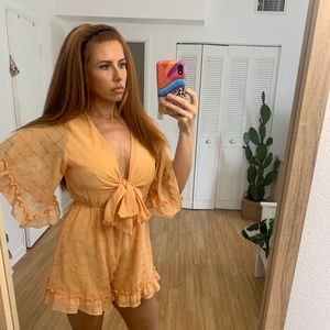 Bright Orange Romper 🍊